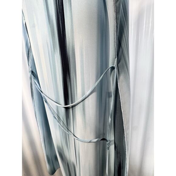 T-Tahari Fergie Dress G1G Patina Gradient Blue/White/Gray Fully Lined Size Med - Picture 6 of 7